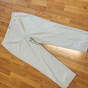 Worth mint green side zip soft wool trousers sz 16